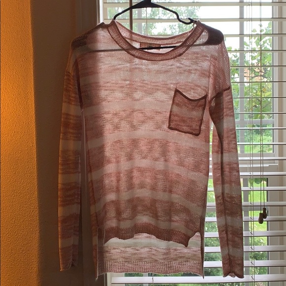 Pink and white lightweight long sleeve - Picture 1 of 3